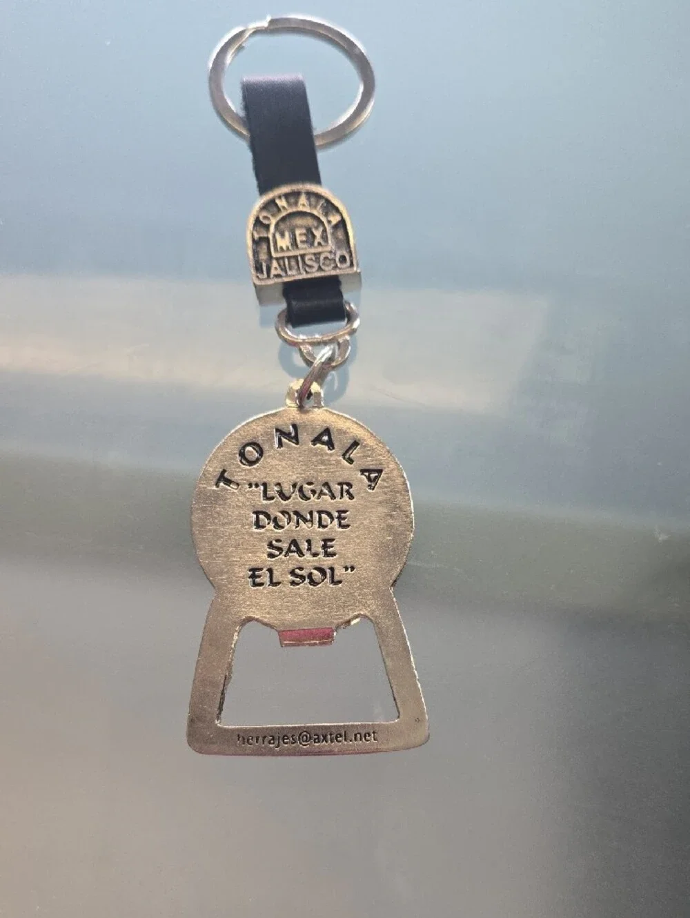Tonalá Jalisco Sun Bottle Opener Keychain - Black